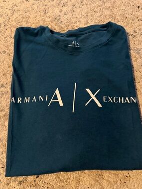 Armani Exchange Deep Navy Crewneck with White A|X Logo